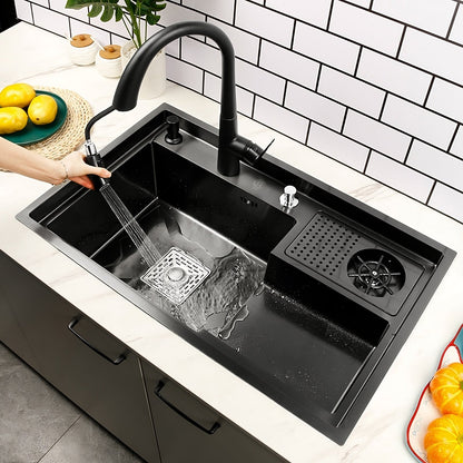 ULOVEHOUSE Modern Nano-Stepped 304 Stainless Steel Vegetable Washing Sink for Kitchen